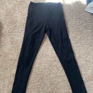 Black leggings with slight cheetah print